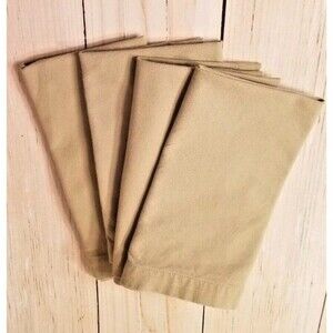 Pottery Barn Fabric Napkins Set of 4 Matching Green 100% Cotton Any Occasion